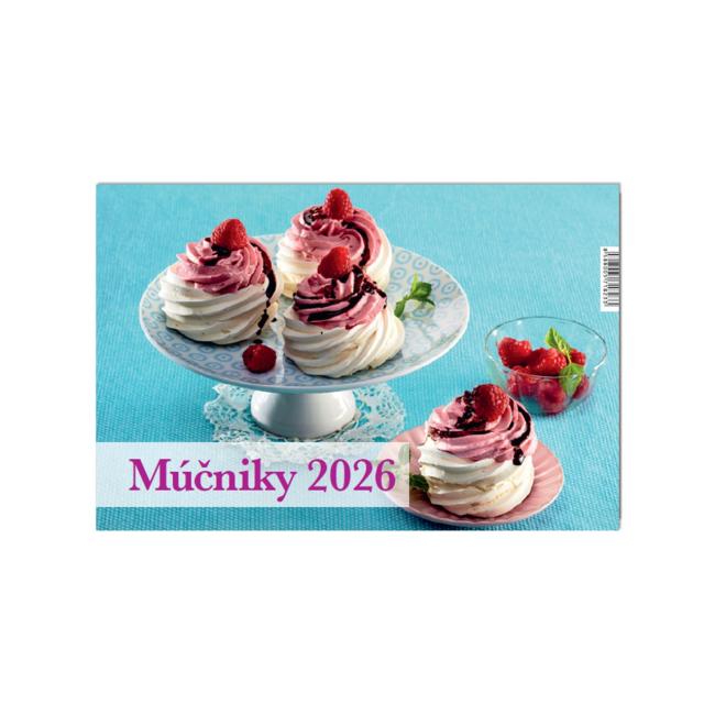 [KD000300] Moučníky row table calendar 23 × 15.2 cm 2026