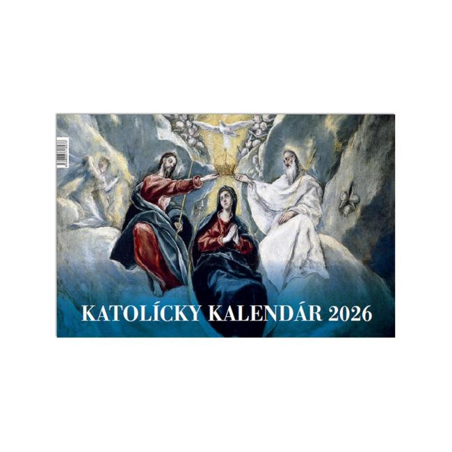 Stolní kalendář řádkový katolický 23 × 15,2 cm 2026