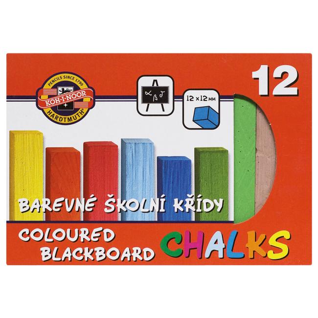 [KH112506] Křída školní, 12 barev