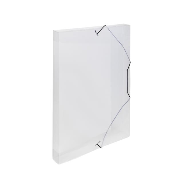 Plastový box s gumičkou Karton PP průhledný čirý