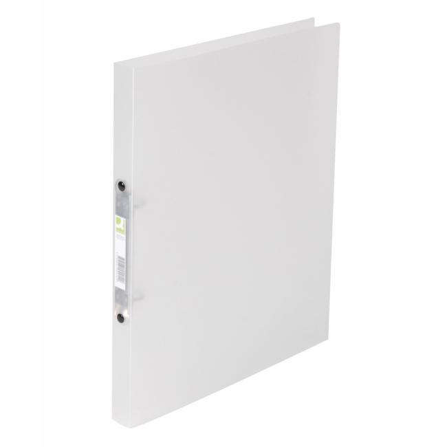 [QC002914] Pořadač 2-kroužkový Q-CONNECT celoplastový 1,6cm transparentní mléčný