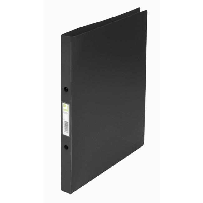 Pořadač 2-kroužkový Q-CONNECT celoplastový 1,6cm černý