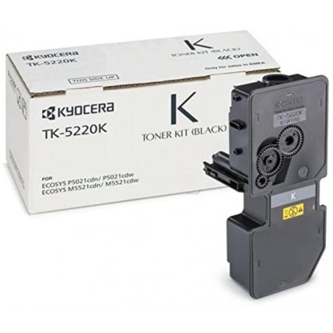 Toner Kyocera TK-5220K black (1.200 str.) pro Ecosys P5021cdn/P5021cdw/M5521cdn/M5521cdw