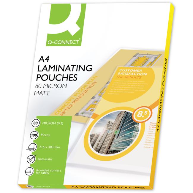 [LF216311] Laminovací fólie Q-Connect 216x303 A4 80mic matné