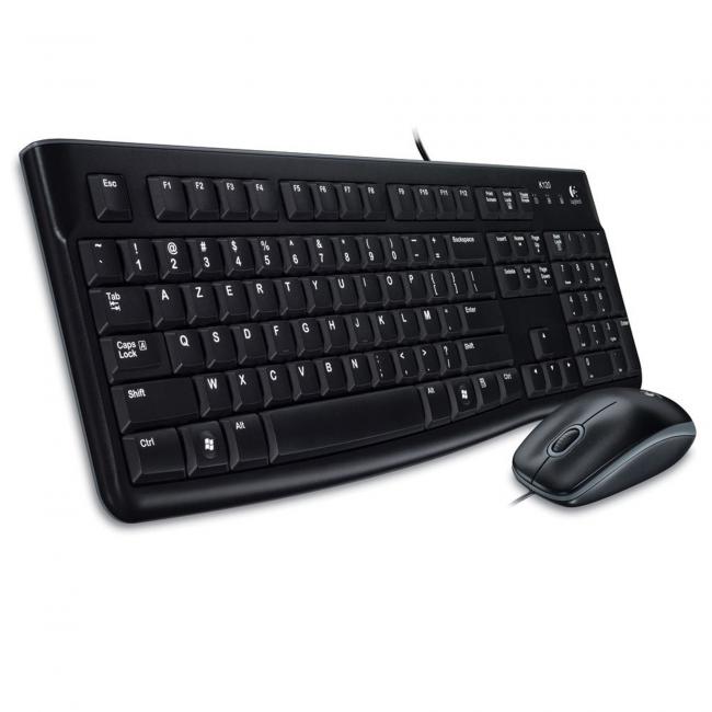 Klávesnice Logitech MK 120, USB, SK/CZ + optická myš