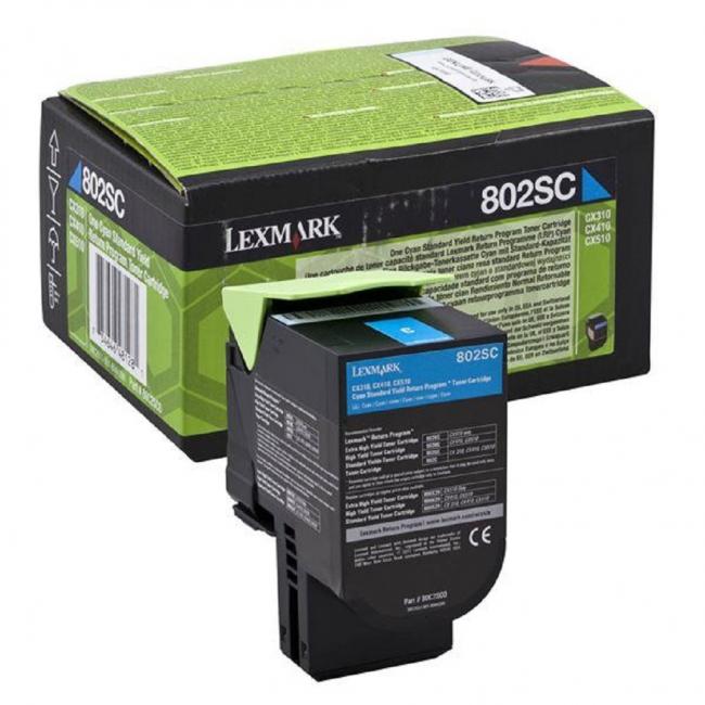 Toner Lexmark 802SC cyan (2.000 str.) pro CX310/CX410/CX510