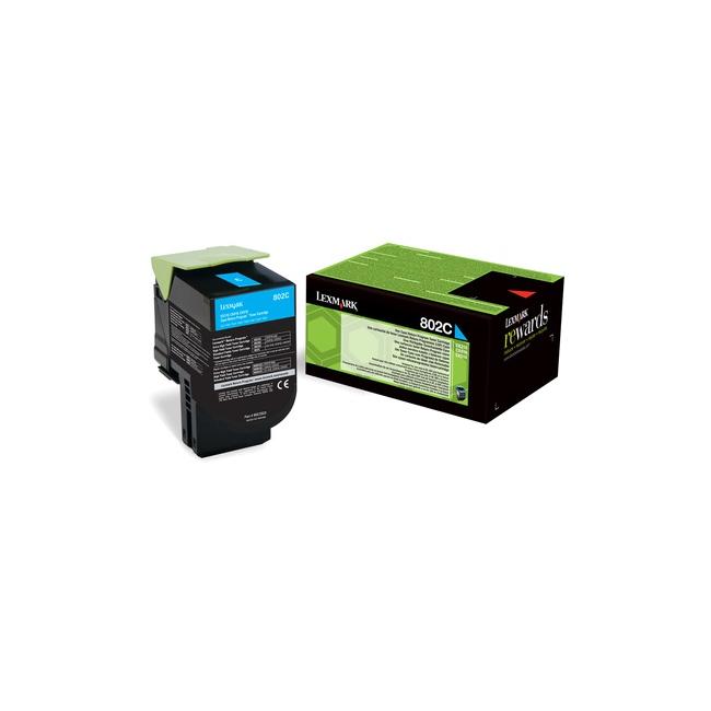 [LK030895] Toner Lexmark 802C pro CX310/CX410/CX510 cyan (1.000 str.)