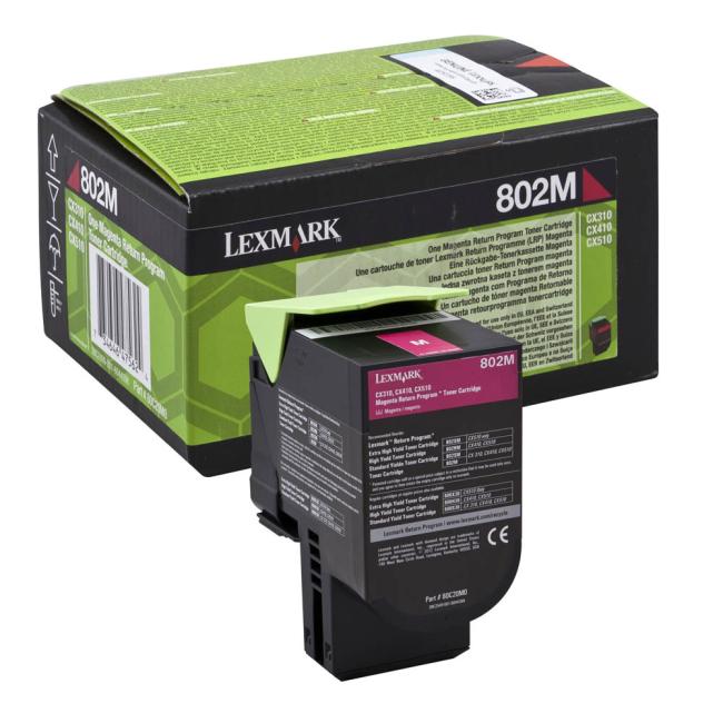 Toner Lexmark 802M magenta (1.000 str.) pro CX310/CX410/CX510