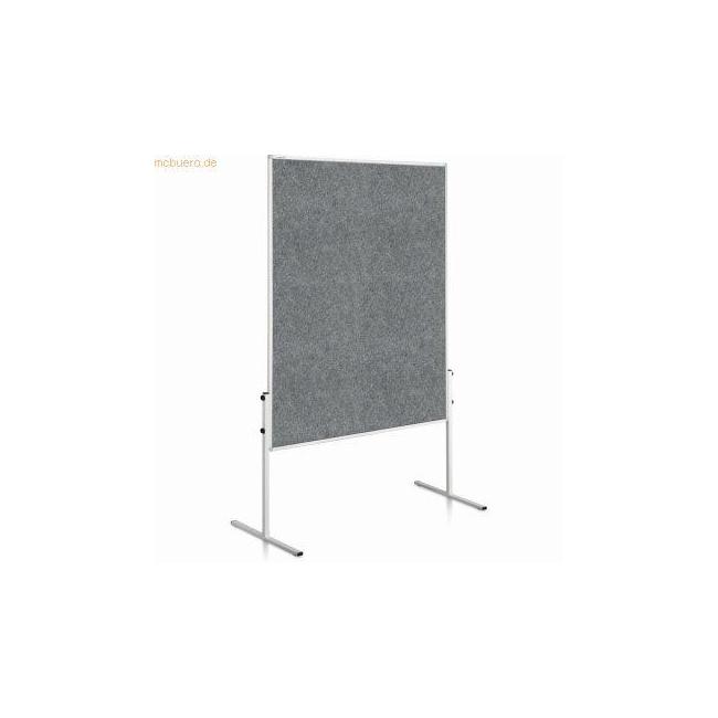 [LM206000] Moderační tabule plstěná 150x120 cm ECONOMY šedá neskl.