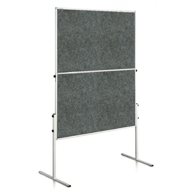 [LM207000] Moderační tabule plstěná 150x120 cm ECONOMY šedá
