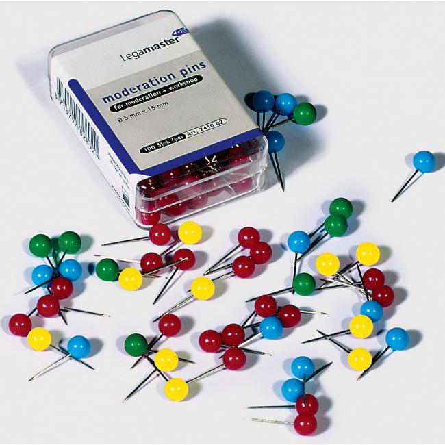 [LM241099] Napichovací špendlíky kulaté Legamaster 6mm mix barev 200ks