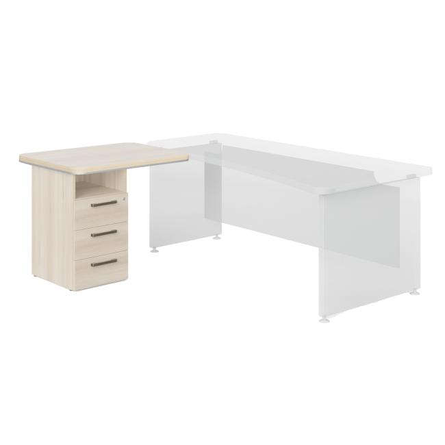 Kontejner přístavný L nika Lenza Wels, 90x76,2x55cm, akát světlý