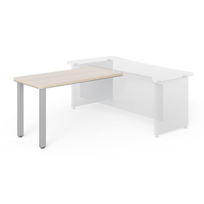 [LZ001412] Přídavný stůl Lenza Wels, 130x76,2x70cm, kovové nohy - akát světlý