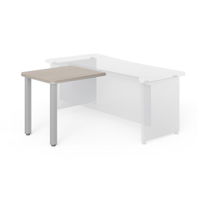 [LZ001421] Přídavný stůl Lenza Wels, 80x76, 2x70cm, kovové nohy - driftwood