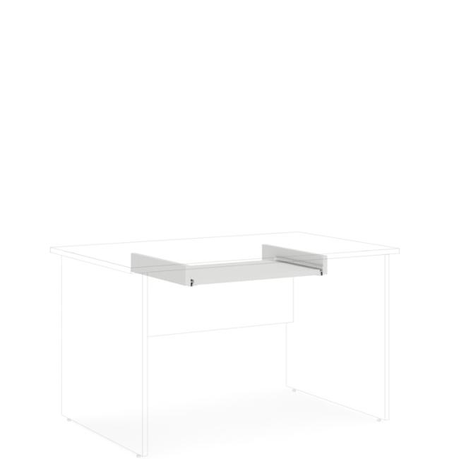 [LZ002383] Výsuvná deska na klávesnici BASIC, 69x8x50cm, bílá