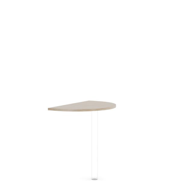 Doplňkový stůl bez nohy BASIC, 80x2,2x50cm, dub Sonoma