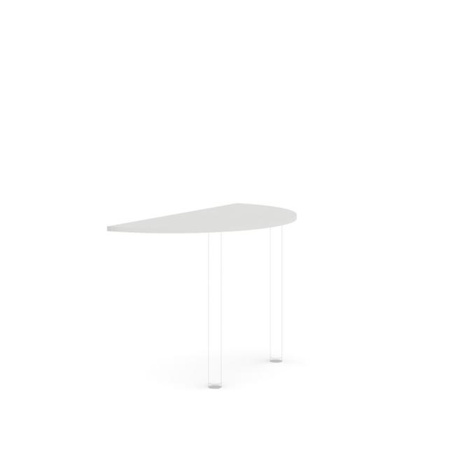 Doplňkový stůl bez nohy BASIC, 120x2,2x60cm, bílá