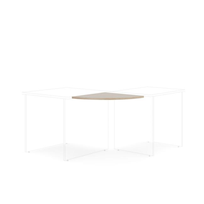 Doplňkový stůl bez nohy BASIC, 60x2,2x60cm, dub Sonoma
