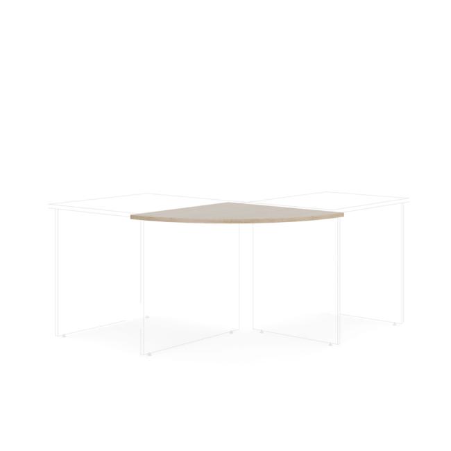 Doplňkový stůl bez nohy BASIC, 80x2,2x80cm, dub Sonoma