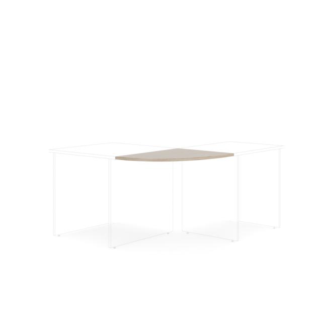 Doplňkový stůl bez nohy BASIC, 80x2,2x60cm, dub Sonoma