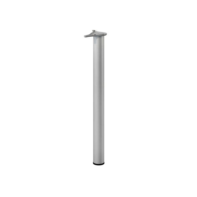 Tubusová noha BASIC, 71 x d6cm, RAL9006 bílý hliník