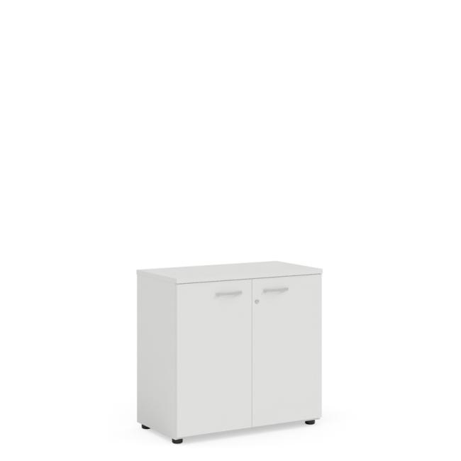 [LZ002833] Policová skříň BASIC, se zámkem, 80x40x76, 5cm, bílá