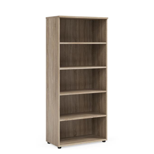 [LZ002844] Policová skříň BASIC, otevřená, 80x40x182,1cm, dub Sonoma