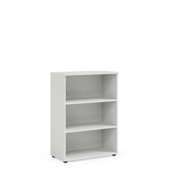 Policová skříň BASIC, otevřená, 80x40x111, 7cm, bílá