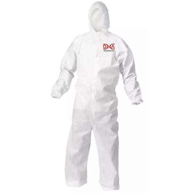 Ochranná kombinéza DNA s kapucí bílá Typ 5-6 vel. S XL