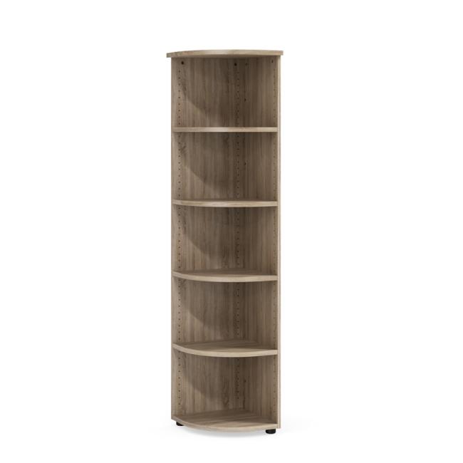 [LZ003054] Policová skříň BASIC, otevřená, rohová, 40x40x182, 1cm, dub Sonoma
