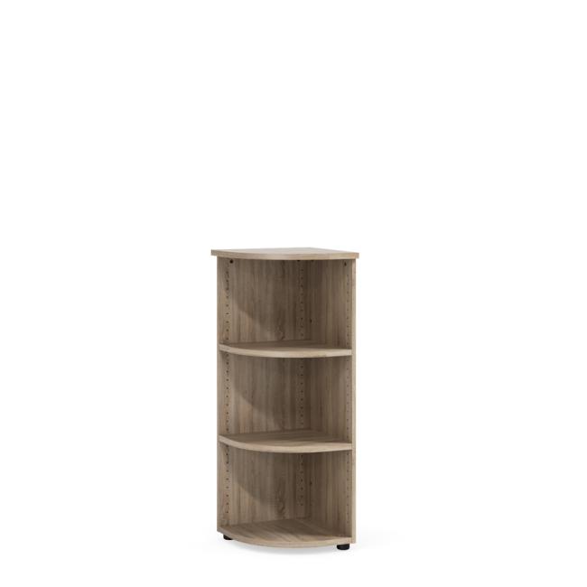 [LZ003064] Policová skříň BASIC, otevřená, rohová, 40x40x111, 7cm, dub Sonoma