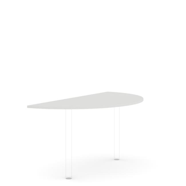 [LZ003093] Doplňkový stůl bez nohy BASIC, 160x2,2x80cm, bílá