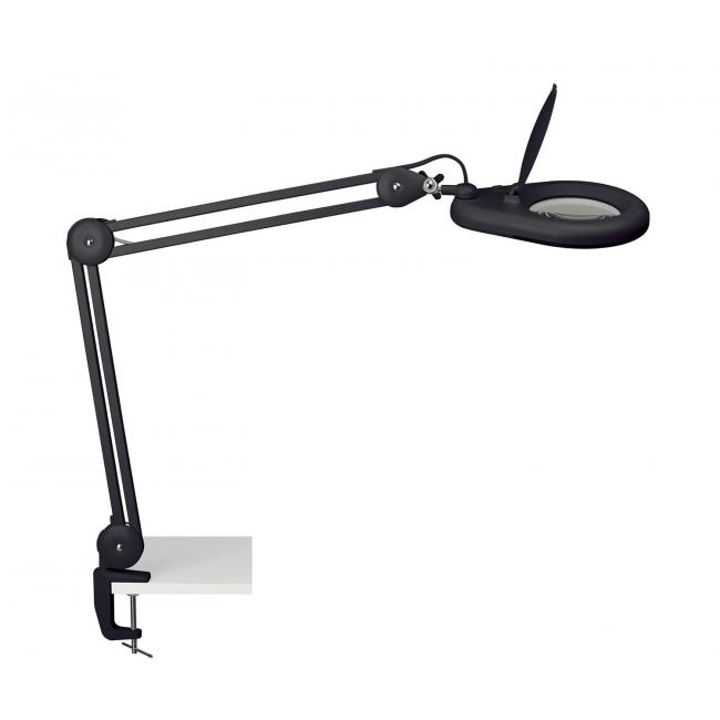 [MA263490] Lampa lupová MAULviso se svorkou černá