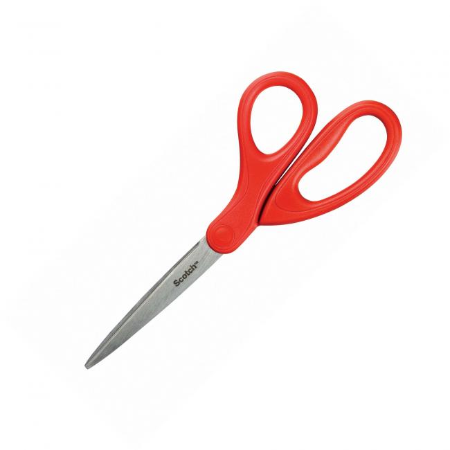[MM004079] Univerzální nůžky Scotch 18cm červené, 1 v balení