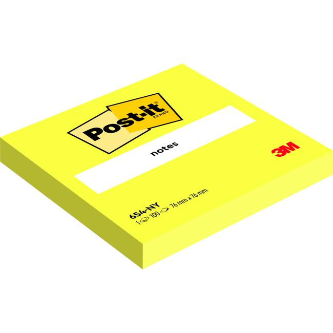Samolepící bloček Post-it 76x76 žlutý 6x 100 lístků