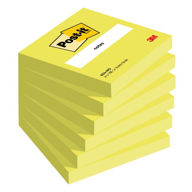 Samolepící bloček Post-it 76x76 zelený 6 x 100 lístků