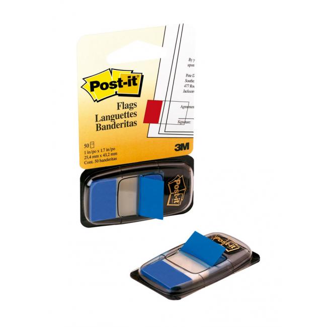 [MM068020] Záložky Post-it Index široké 25,4x43,2 modrá