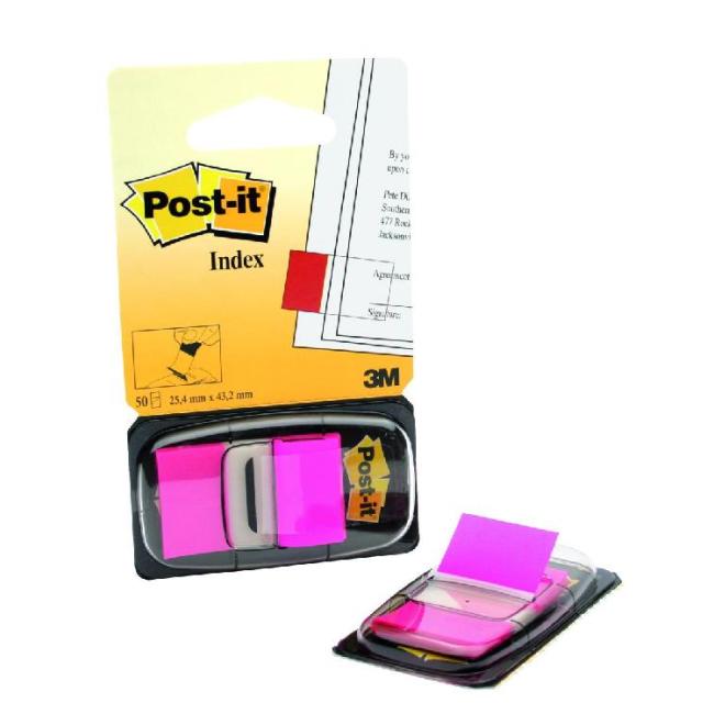 [MM068021] Záložky Post-it Index široké 25x43 růžová