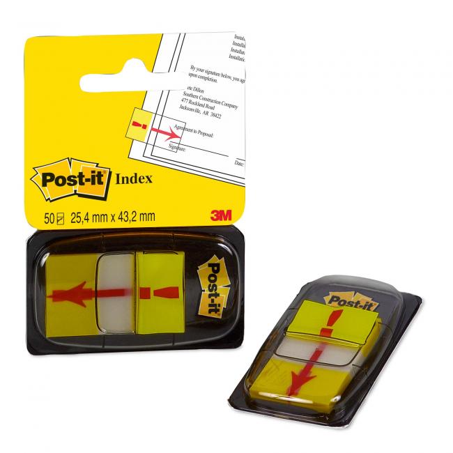 Záložky Post-it Index široké 25,4x43,2 'vykřičník'