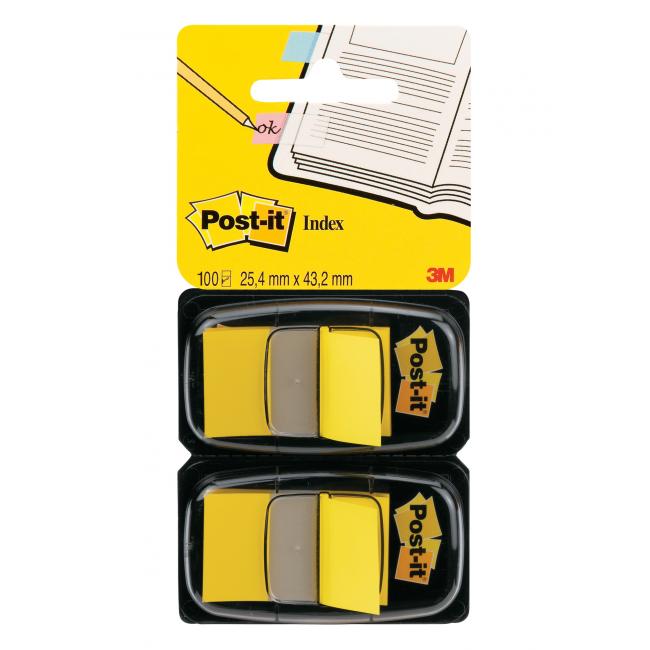 [MM068055] Záložky Post-it Index široké 25,4x43,2 žlutá 2ks