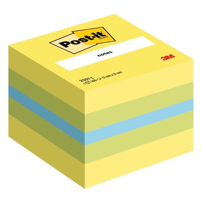 Samolepící bloček Post-it, 51 x 51 mm, mini, mix barev