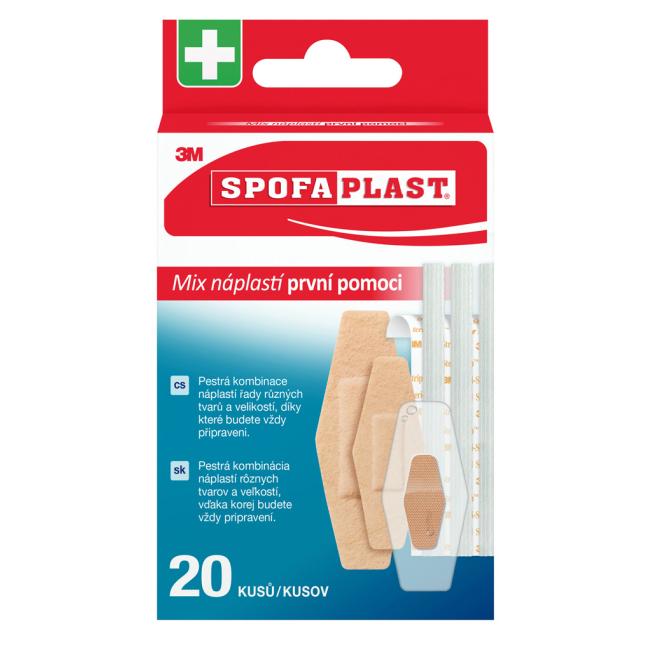 [MM254641] 3M Spofaplast Náplasti první pomoci 607, mix, 20 ks
