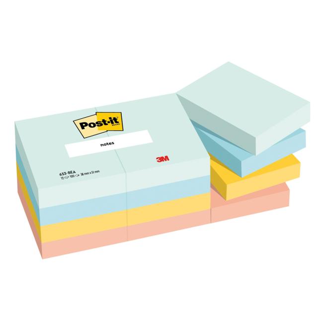 [MM259449] Samolepící bloček Post-it BEACHSIDE, velikost 38x51 mm, 12x100 lístků