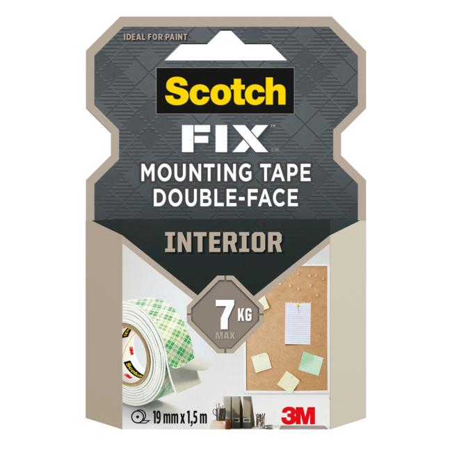 [MM331915] Scotch® Oboustranná montážní páska do interiéru, 19 mm x 1,5 m