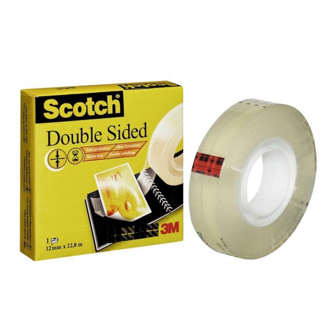 Lepicí páska oboustranná Scotch 665, 12 mm x 22,8 m, v krabičce