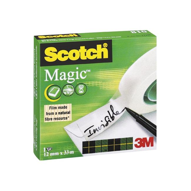 [MM810123] Lepicí páska Scotch Magic neviditelná popisovatelná 12 mm x 33 mv krabičce