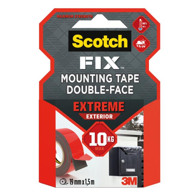 Montážní páska Scotch do exteriéru, superodolná, 19 mm x 1,5 m