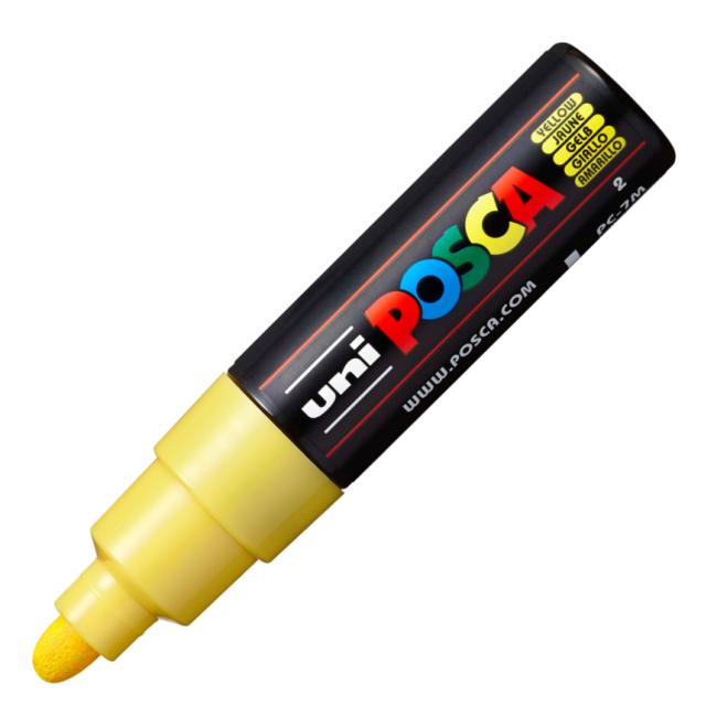 Popisovač uni POSCA PC-7M žlutý