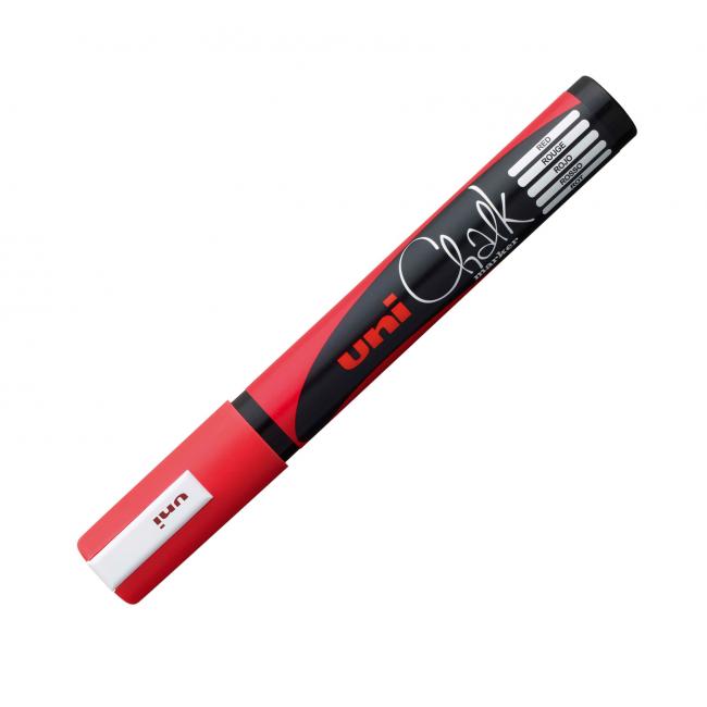Křídový popisovač PWE-5M fluor červený