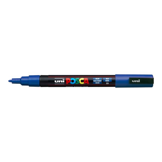 Popisovač uni POSCA PC-3M modrý